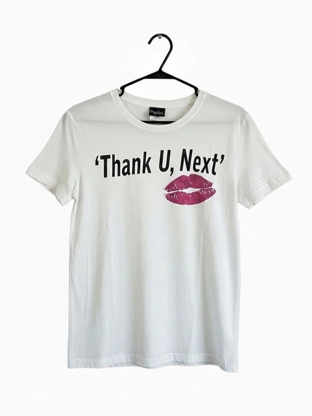 PS Ariana Grande Thank U Next Lip Graphic T-Shirt White